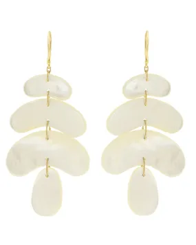 Small Totem Mother of Pearl Earrings