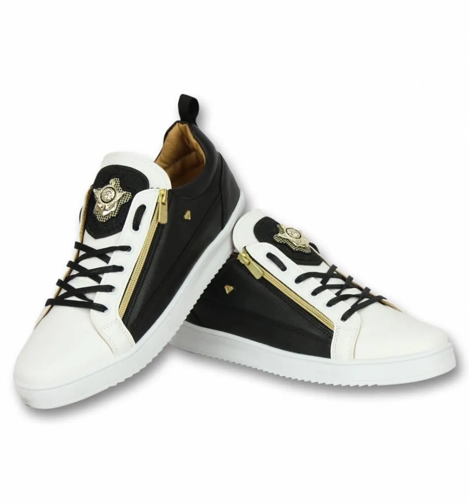 Sneaker Bee Black White Gold |