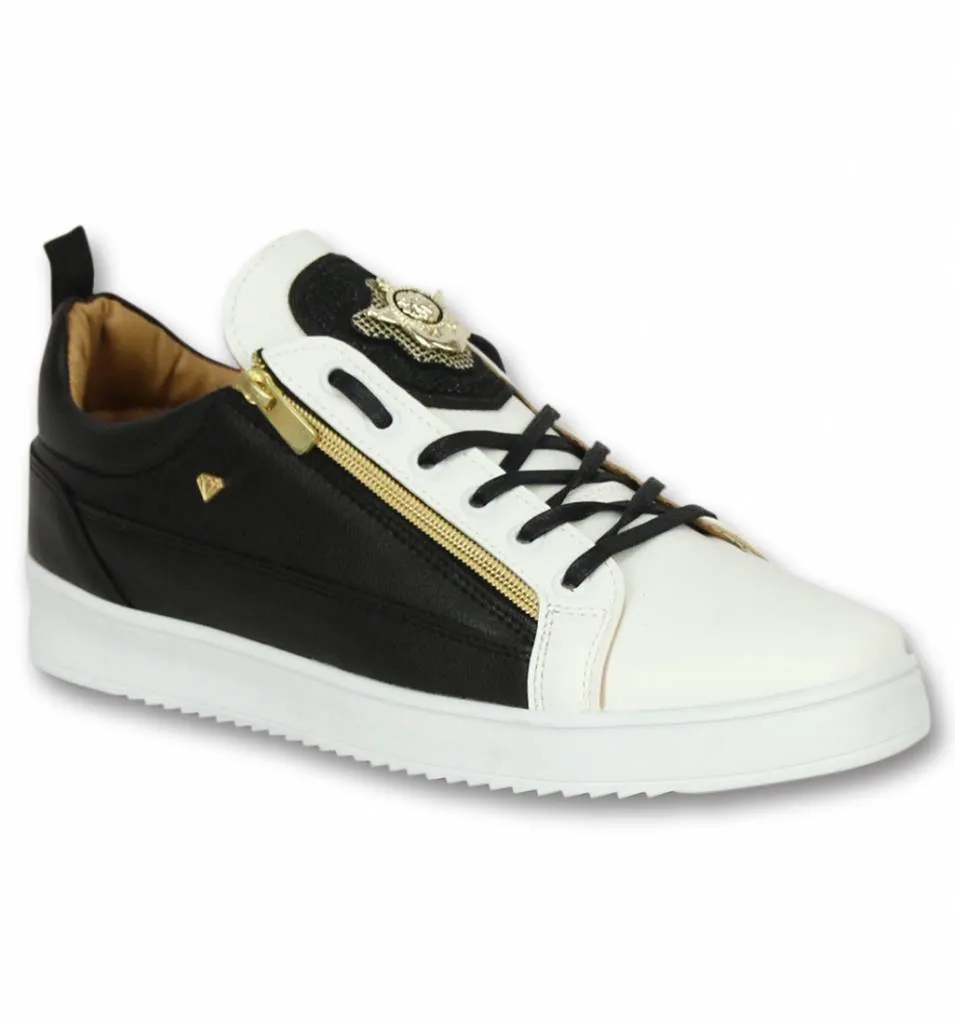 Sneaker Bee Black White Gold |