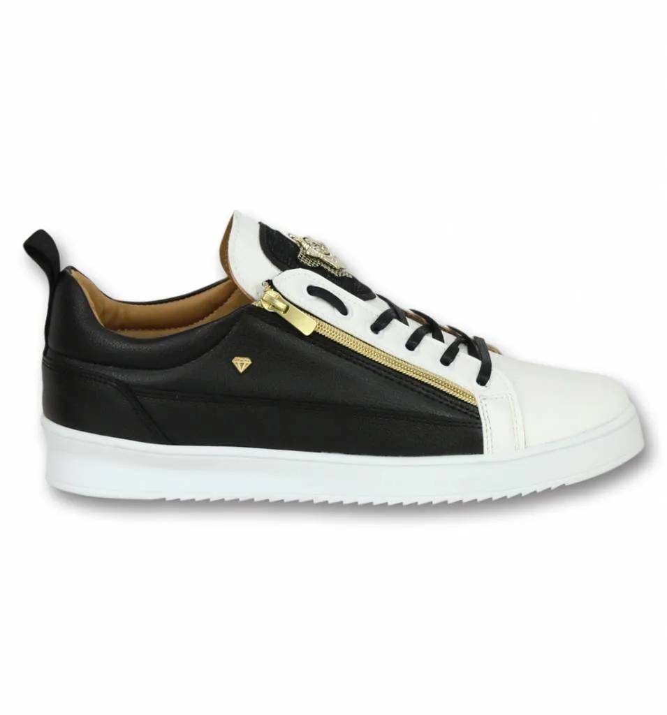 Sneaker Bee Black White Gold |