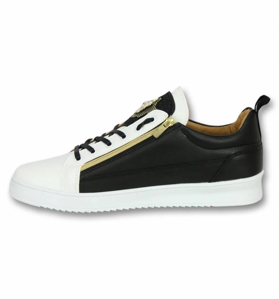 Sneaker Bee Black White Gold |