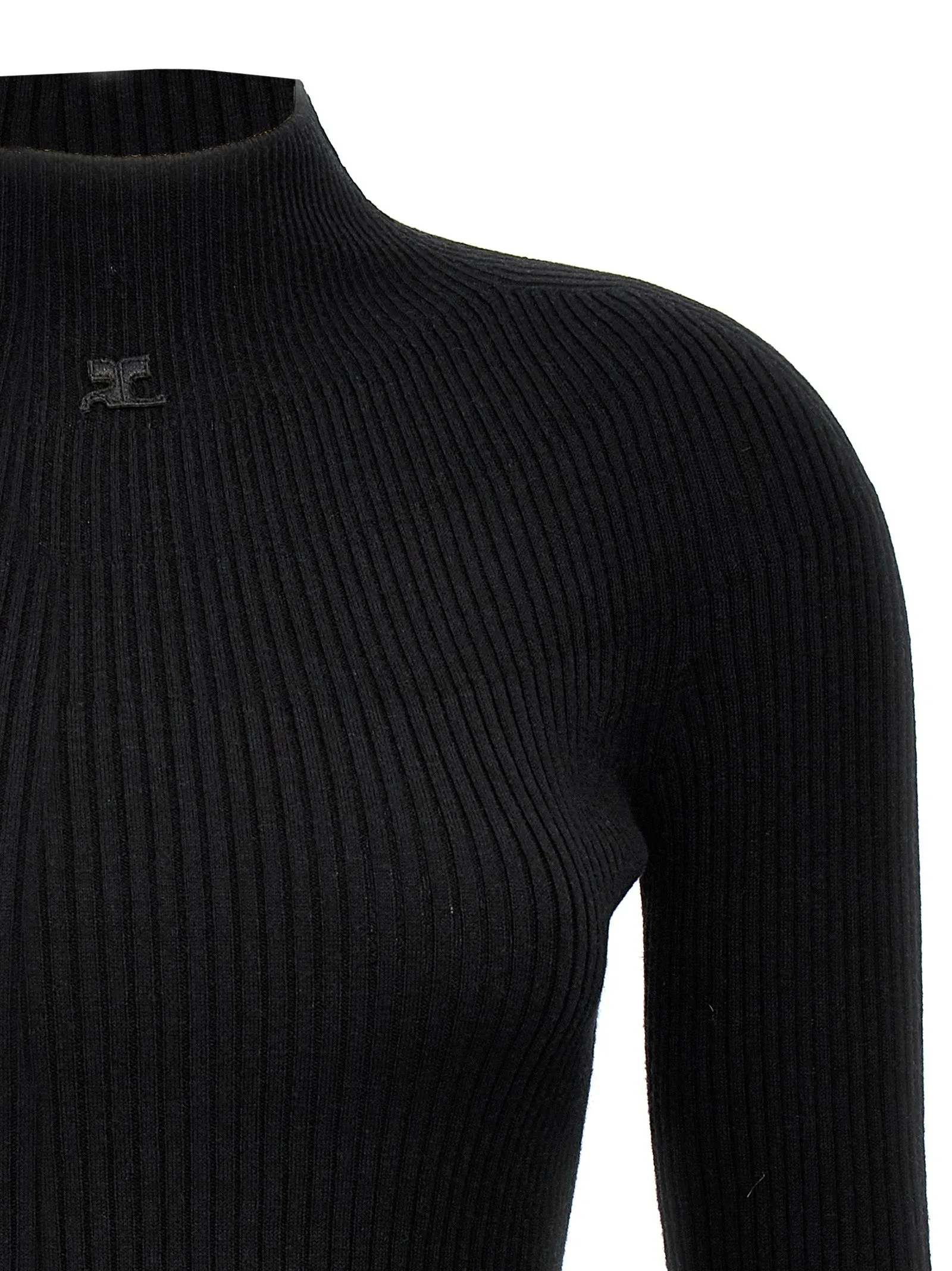 Solar Light Rib Sweater, Cardigans Black