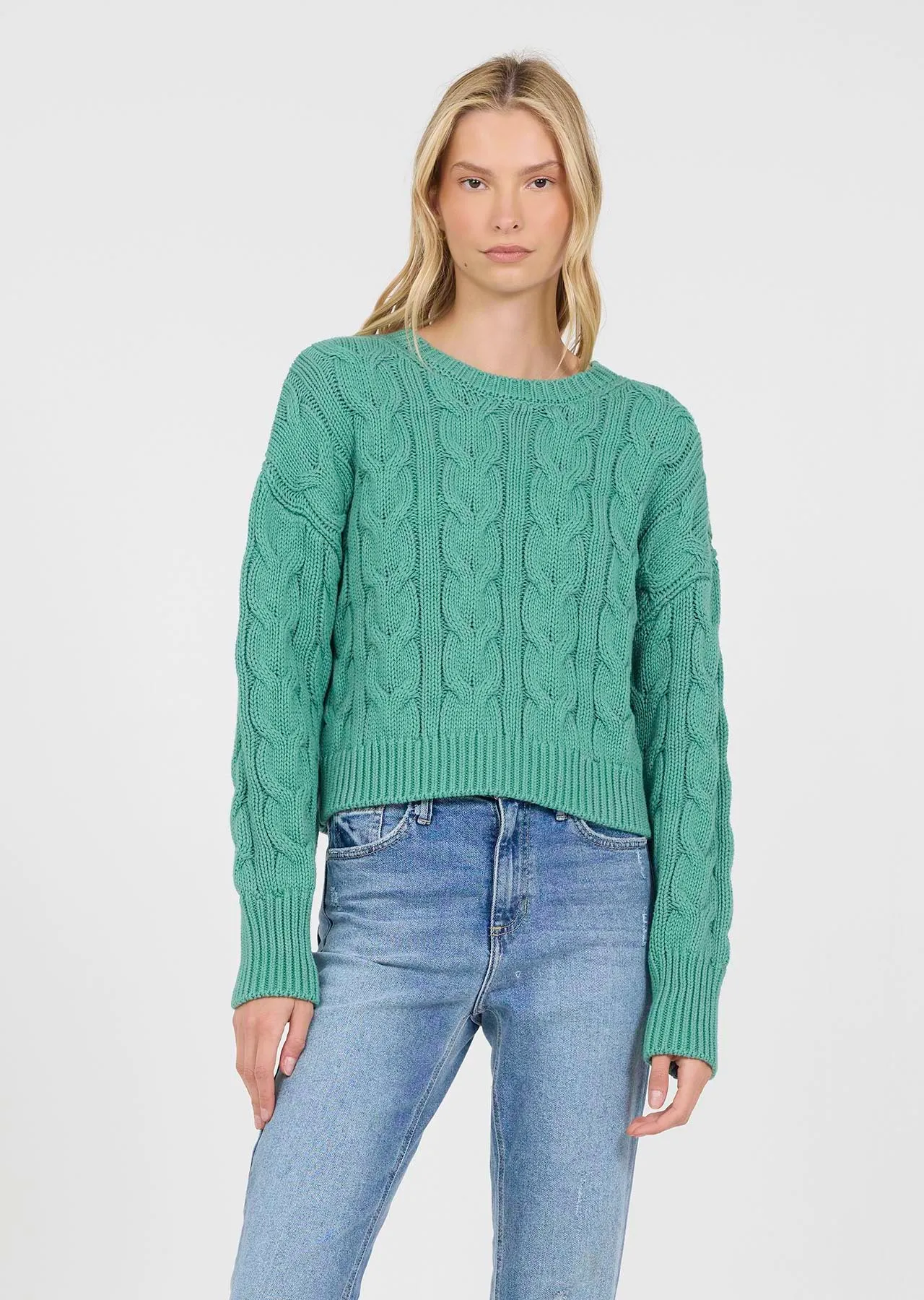 Stitches + Stripes Farren Pullover Sweater in Grove