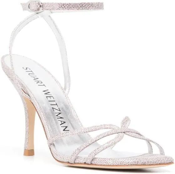 Stuart Weitzman crossover-strap buckle-fastening sandals Pink