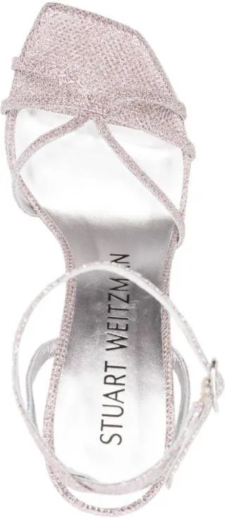 Stuart Weitzman crossover-strap buckle-fastening sandals Pink