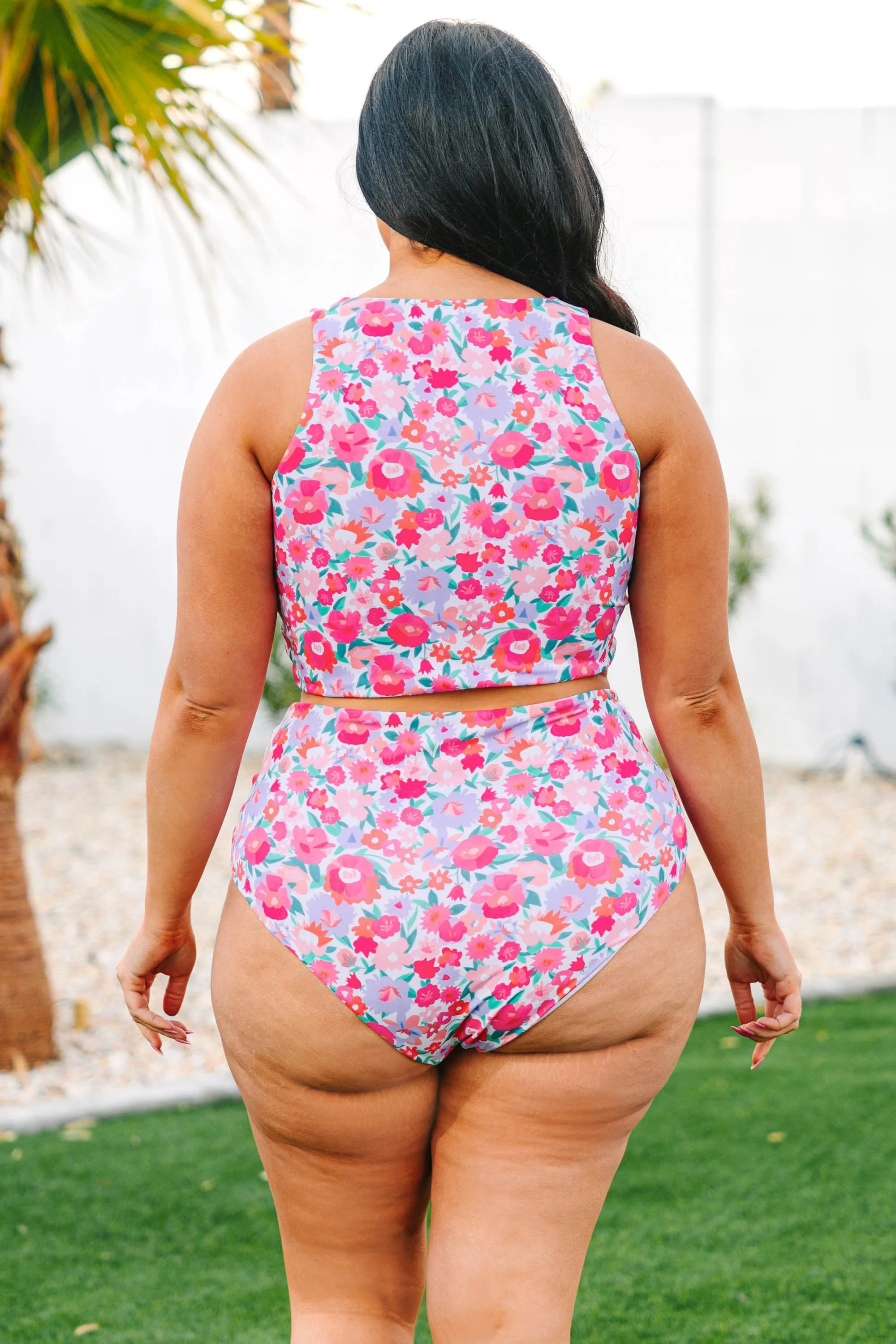 Swim With Me Swim Bottom, Pink Floral