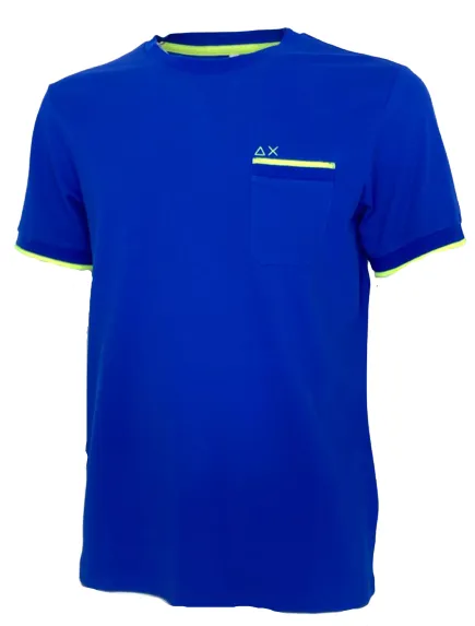 T-SHIRT UOMO BLU ELETTRICO