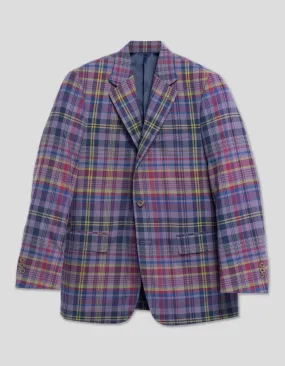 TEA STAINED MADRAS SPORT COAT -  MTO