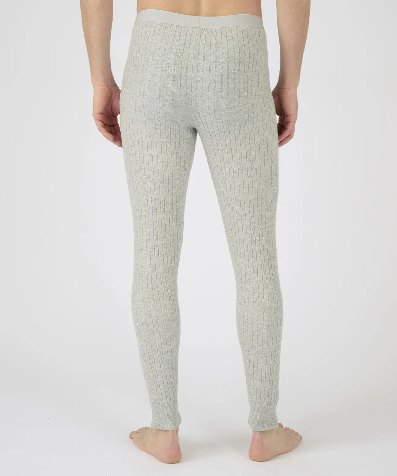 Thermal Cable Knit Long Pants