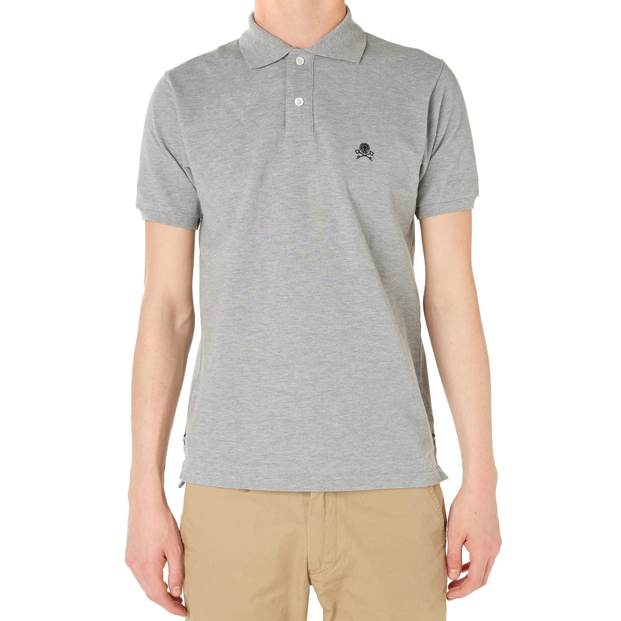 Uniform Experiment Skull Polo ShirtGrey