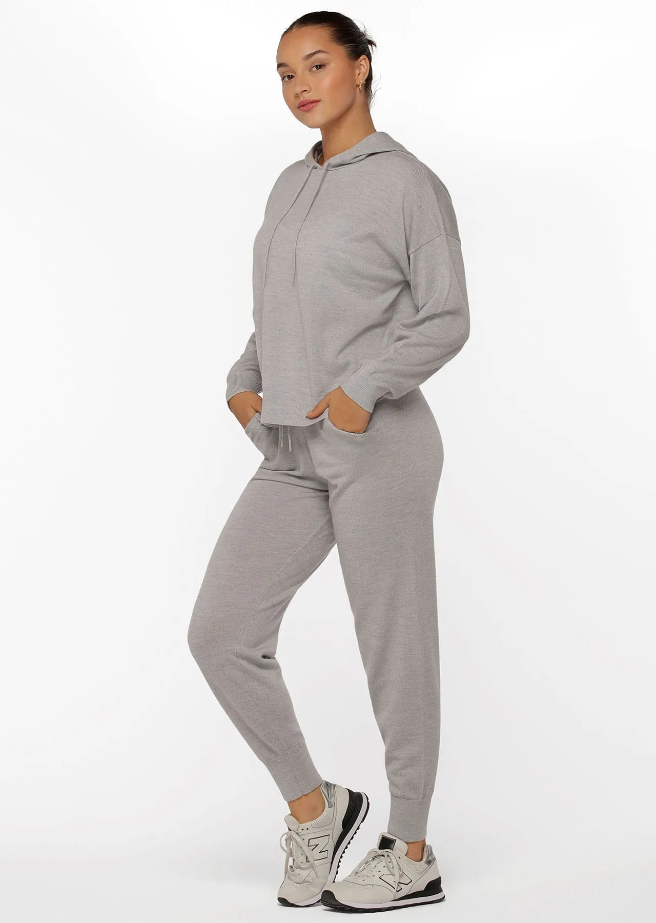 Wellness Wool Trackpant | Grey | Pants | Lorna Jane Australia