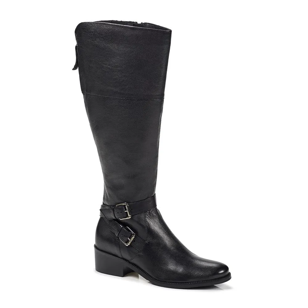 Wide Fit Leather Knee Boots - CARM28509 / 313 436