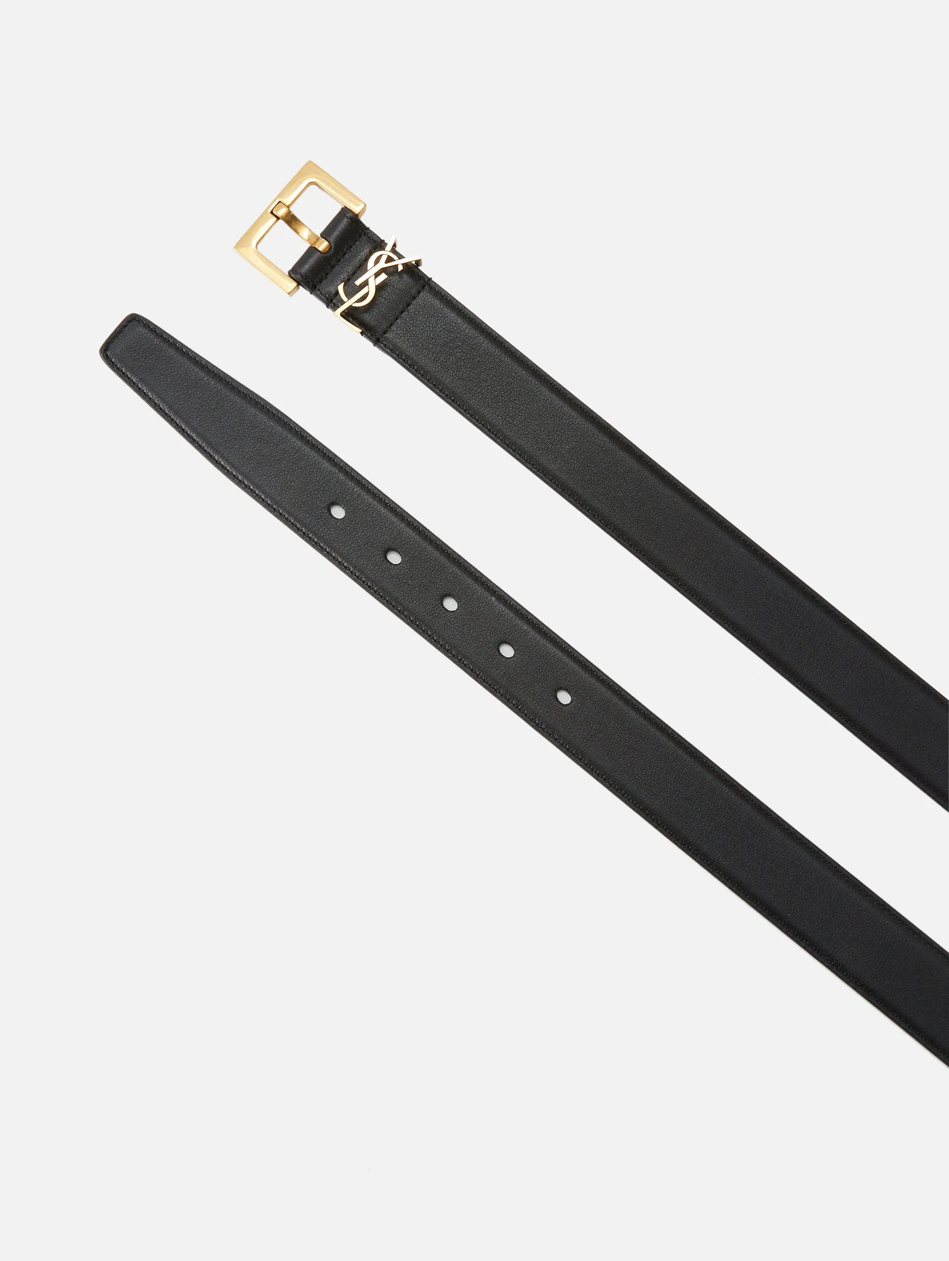 YSL 3CM Logo Belt