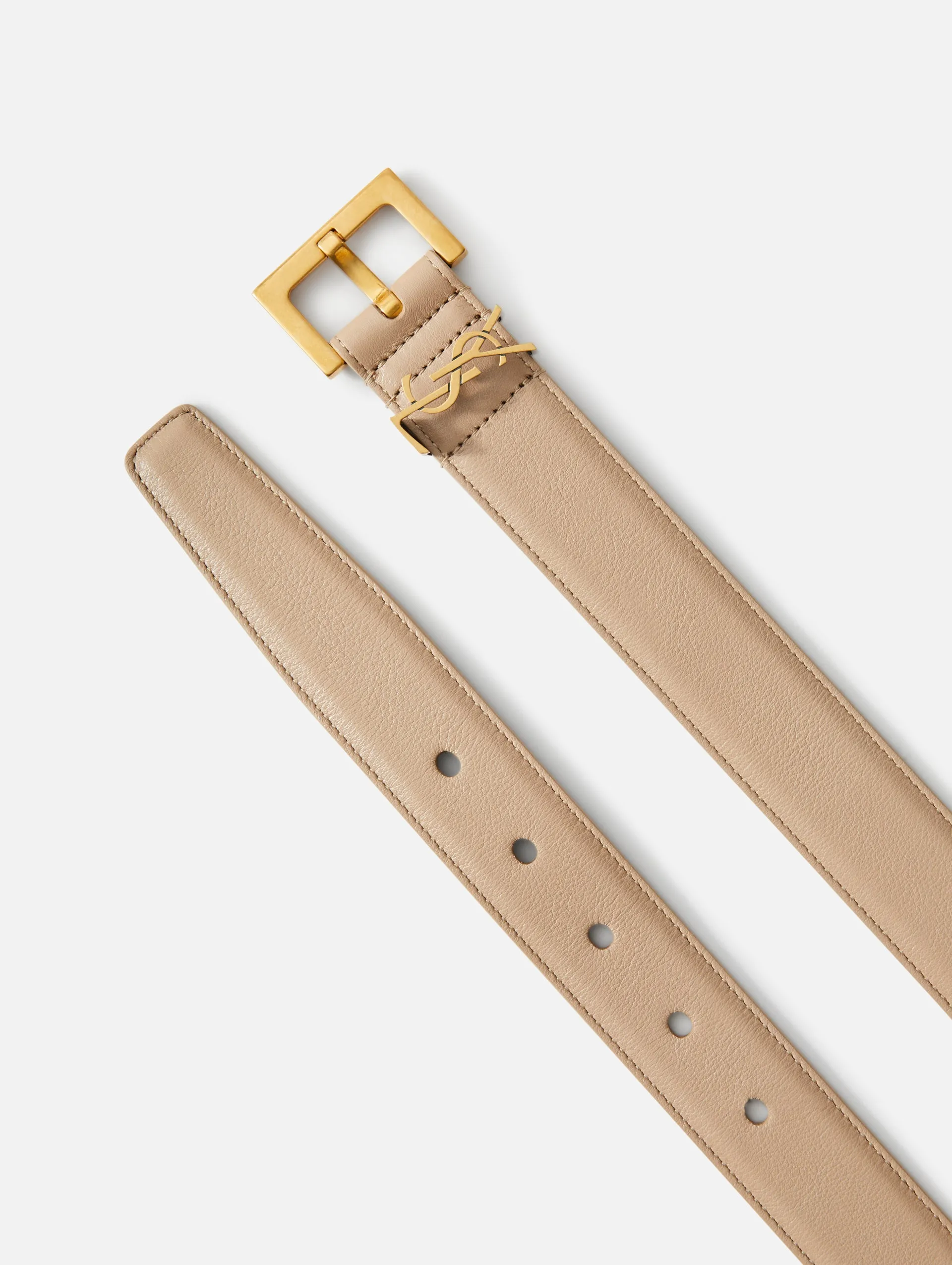 YSL 3CM Logo Belt