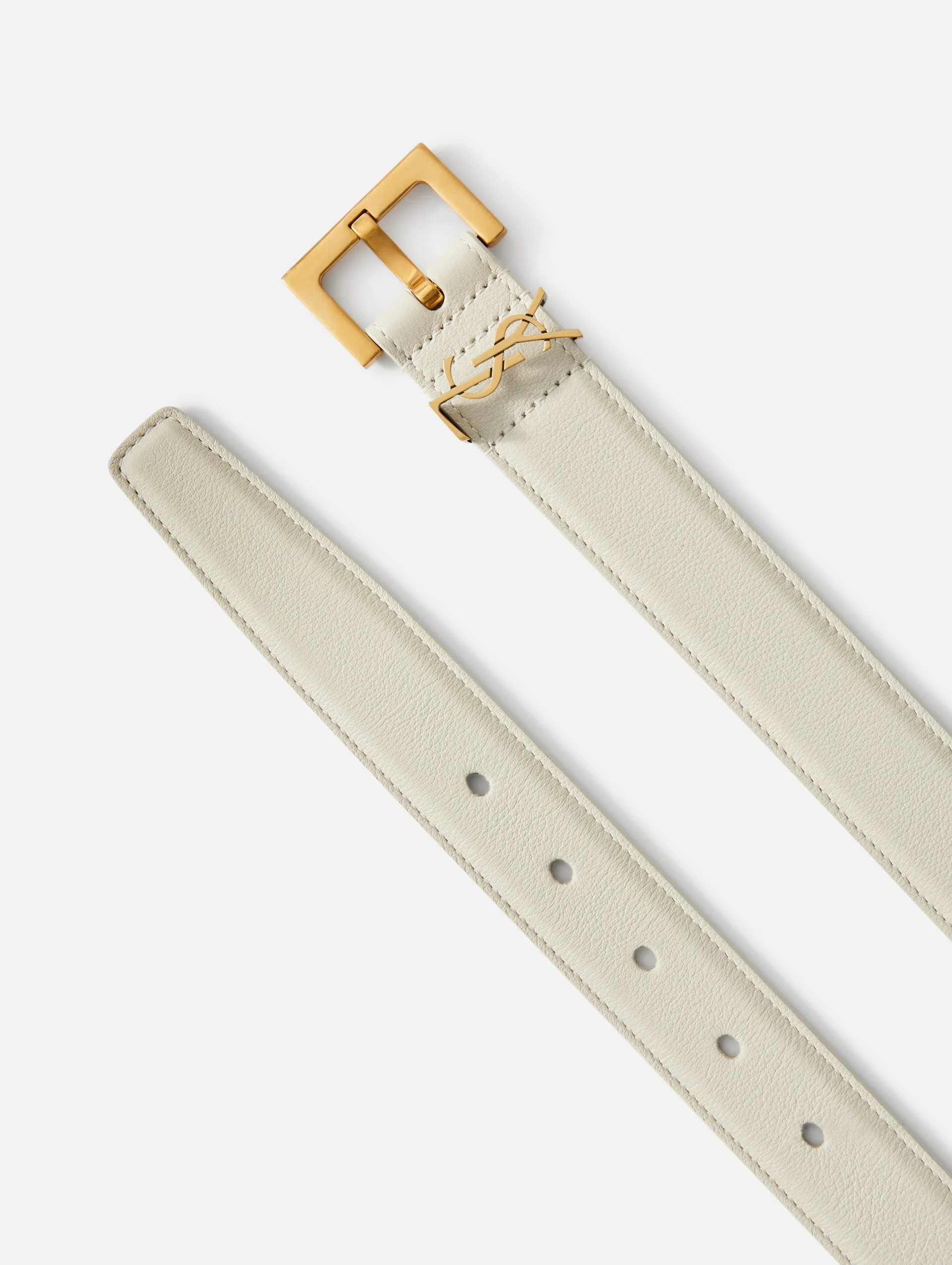 YSL 3CM Logo Belt