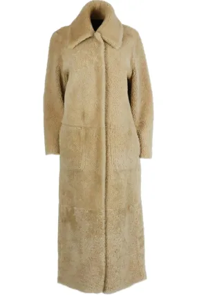 ZEYNEP ARCAY REVERSABLE SHEARLING AND LEATHER COAT FR 32 UK 4