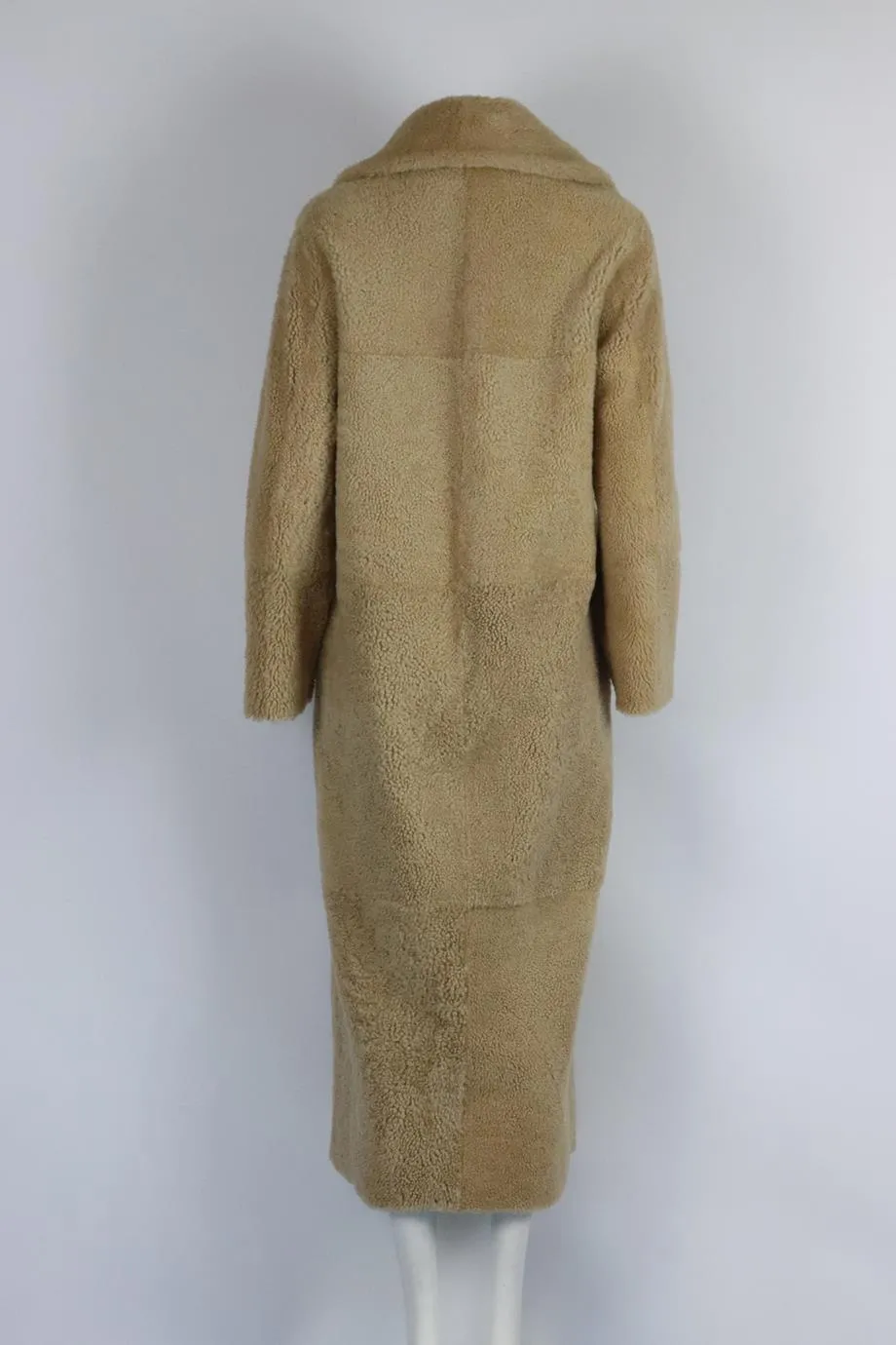 ZEYNEP ARCAY REVERSABLE SHEARLING AND LEATHER COAT FR 32 UK 4